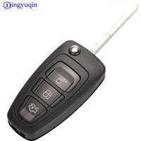 jingyuqin New Remote Folding Flip Car Key Cover Case Shell Case For Ford Focus Fiesta 2013 Fob HU101 Fo21 Blade