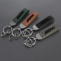 Car Badge Keychain Rings Leather Keyring Key Chain For BMW M X1 X2 X3 X5 X6 E46 E39 E90 E36E60 E34 E30 F30 G20 Auto Accessories
