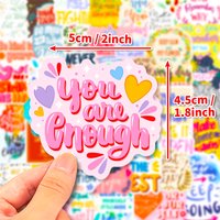 50 Pcs Inspirational Sticker Pack, Inspirational Stickers, Affirmation Positive Stickers for Journaling Computer Decals Laptop