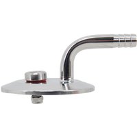 Stainless Steel Pressurized Tri Clamp Transfer Fitting Push Liquids Between Vessels Integrated PRV 3/8" Hose Barb