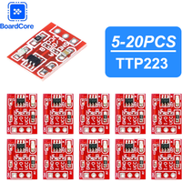 5/10/20PCS TTP223 2.5V-5.5V Touch button Module Single Channel Self Locking Touch switch sensor for Arduino