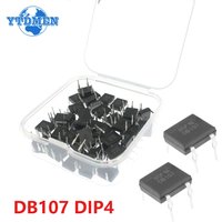 50/100pcs DB107 Rectifier DIP-4 1A 1000V Single Phases Diode Bridge Rectifiers Electronica Componentes with Box