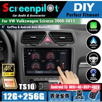 Android 16 Car Radio For VW Volkswagen Scirocco 2008-2013 Multimedia 5G WIFI Carplay GPS Navigation Player Stereo DSP