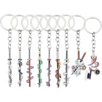 Anime Demon Slayer Sword Keychain Kimetsu no Yaiba Tomioka Giyuu Kochou Shinobu Weapon Cosplay Props Pendant Men Women Jewelry
