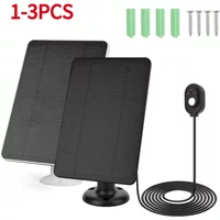 1-3PCS 10W 5V Solar Charging Panels 9.8ft Charging Cable Solar Battery Charger for Arlo Pro 5S/4/3 Floodlight Security Camera