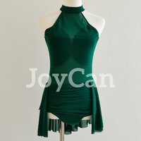 Joycan Lycial Dance Dress Girl Green Customized Polo Dance Ballet Dance Diamond Ballroom Competition Gift Elegant BD9081