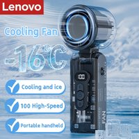 Lenovo Handheld Turbofan High Speed Cooling Fan Portable Desktop Mini USB Fan Rechargeable 100 Speed Adjustable Outdoor Mute Fan