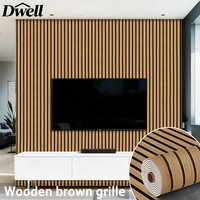 Peel & Stick Wallpapers for Wall Self-Adhesive Wood Grain Textured Foam Thickened Vinyl Wall Panels for Ceiling & Wall Covering