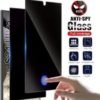 1-2PCS S26 Ultra Privacy Screen Protectors Tempered Glass For Samsung S26 S25 S24 Plus S23 S22 FE S26+ Fingerprint Unlock Glass