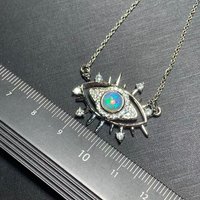 42 OVAL Natural Opal Pendant Necklace Fine Jewelry Handmade Stones Wholesale Healing Energy Gift Lucky Jewelry
