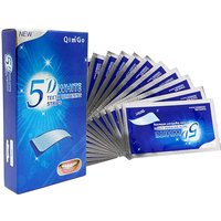 5D Gel White Teeth Cleaning Strips Oral Hygiene Care Double Elastic Teeth Bleaching Strips False Teeth Veneers Tooth Beauty Tool