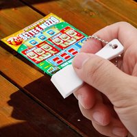 Lottery Scratcher Tool Keychain For Lottery Tickets Lucky Gambler Gift