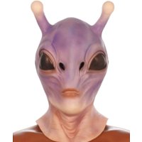 UFO Space Prop Alien Helmet Mask Halloween Cosplay Alien Mask Latex Headdress Funny Horror Costume Party Props for adults