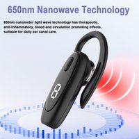 Smart Black/White Ear-hanging Style nanometer 650nm Tinnitus Ear Laser Therapy Irradiation Tinitus Otitis Media Deafness Treatme