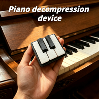 Piano Keyboard Press-type Stress-relieving, 3D Printed Press-type Desktop Ornament, Plastic Stress-relieving Press-type , Suitab