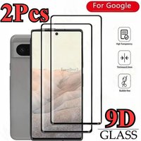 2Pcs Curved Edge Tempered Glass For Google Pixel 10 9 8 7 6 Pro XL Pixel 9A 8A 7A 6A Full Cover Screen Protector Protective Film