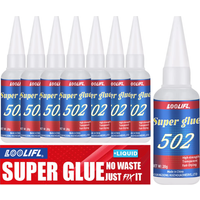 LOOLIFL 502 Super Glue 20g, Instant Strong Cyanoacrylate Adhesive for Plastic, Metal, Wood, Rubber, Fast Drying Transparent Glue