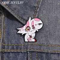 Cute Angel Enamel Pins Cartoon Anime Characters Brooches Clothes Lapel Badges Backpack Fashion Jewelry Accessories Friends Gift