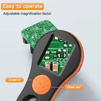 2.0''IPDS Digital Microscope 500X Magnify Handheld HD Camera Electronic Magnifier with 8LEDS for Electronics