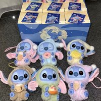 New Stitch Eat Some Thing Before Sleep Series Vinyl Blind Box Bag Pendant Cute Plush Doll Mystery Box Toy Surprise Gifts