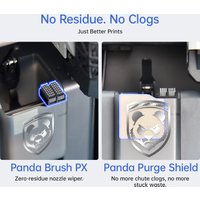 BIGTREETECH Panda Brush PX Panda Purge Shield Nozzle Wiper Print Head Cleaner Silicone Brush Mounted Scrubber For BambuLab P1 X1