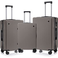 Luggage 3Pcs Lightweight Carry On Trolley Case 20 24 28 Inch 3 Piece Suitcase Unisex with Universal Wheels and Combination Lock