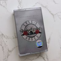 Guns N' Roses Greatest Hits Hard Rock Audio Cassette Tape Retro Vintage Analog Sound Collectible for Fans Home Art Decor