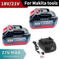 21V 12.0Ah For Makita 18V Battery Power Tools Li-ion Replacement LXT BL1850 BL1860 DDF487 for 18V Screwdriver with BMS