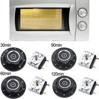 30/60/90/120min Microwave Oven Cooker Air Fryer Parts Delay Timer Switch With Bell Mechanical AC250V 16A Time Controller