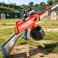 Electric Thomson Shell Throwing EVA Soft Bullet Toy Gun Submachine Gun Model Outdoor CS Shooting Games Christmas Gift