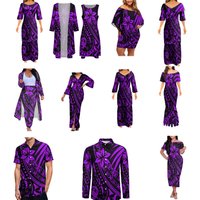 Family Set Evening Dress Tribal design high-quality printed custom dress