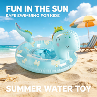 1PC Portable Inflatable Dinosaur Swimming Ring, Waterproof PVC Adult Floating Tube Stable, Buoyancy Float for Pool Beach Holiday