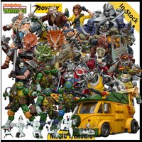 【In Stock】JOYTOY TMNT Krang Shredder Beebop Splinter Dirtbag Groundchuck Rahzar April ONeil Metalhead Rocksteady Action Figure