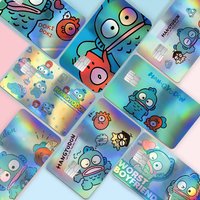 H-HangyodonS Cartoon Gradient Laser Bank Card Stickers Waterproof Trendy DIY Accessories
