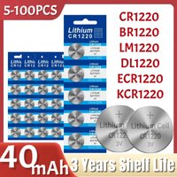 5-100PCS CR1220 3V Lithium Button Battery BR1220 LM1220 DL1220 L04 5012LC Coin Cell Watch CR 1220 Batteries for Toys Remote