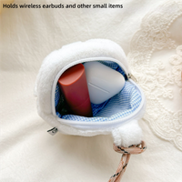High Quality Cute Seal Coin Purse Soft Animal Hanging Neck Storage Bag Versatile Earphone Pouch