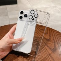 Luxury Clear Hard Plastic Ultra Thin Case for iPhone 17 Air 16 15 14 Plus 13 12 11 17 Pro Max Camera Protection Cover