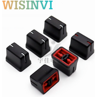 10PCS 18.5*13*14.5MM Plastic Mixer Control Sound Table Balance Fader Straight Sliding Potentiometer Push Cap Inner Hole 4MM