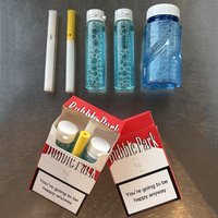 Outdoor Portable EDC Creative Plastic Bubble Cigarette Box Toy Tool