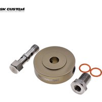 SK CUSTOM For Volkswagen EA113 Engine Oil Temperature Gauge Oil Pressure Gauge Adapter Sensor Connector Adapter Three Way Part