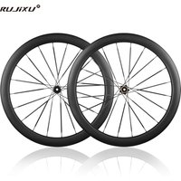 AliExpress 1150g RUJIXU UltraLight Carbon Spoke Road Bike disc Wheelset 700C 28mm 28mm Tubeless Disc Bicycle Wheel Ceramic Ratchet HG XDR