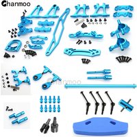 TT-02 Modification Accessory Kit Metal Swing Arm Steering Cup CVD Bumper Motor Base for 1/10 RC Car Tamiya TT02 Upgrade Parts image 4