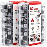 D2 Cable Wire Connectors Quick Splice Crimp Terminal Plug-In Electrical Car Wire Connection Double-Wire Connector Tool Wholesale