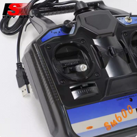 Flysky FS SM600 6CH USB RC Flight Simulator for Beginner Training, Compatible with G6 G7 XTR FMS for Helicopter Airplane Glider