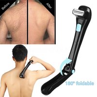 180 Degrees Long Handle Foldable Electric Epilator Men Shaving Back Epilator Painless Hair Shaver Hair Remover Tool