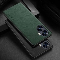 Case for Realme C55 C33 C31 C30 Cross pattern Leather cover Luxury coque Realme C35
