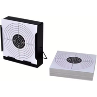 50pcs 5.5in White Shooting Practice Paper Target Air Shot Paper Targets for BB Catcher Target Holder Pellet TrapV