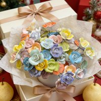 Top Holiday Gift! Random Handmade Ceramic Flower Set, Classic Design, High-End Niche Charm, Perfect for Home Decor Projects