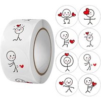 100-500pcs Valentine's Day Stickers Love Labels for Wedding Holiday Gift Decoration Envelope Sealing Stickers Scrapbooking