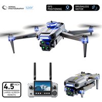 New P51 GPS Drone Professional 360° Obstacle Avoidance Brushless HD1080P With4.5Inch Screen 5G WIFI FPV Dron Foldable Quadcopter